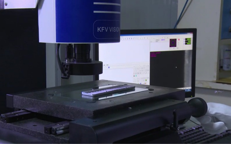 Video measuring machine used for mechanical radiator dimensional inspection