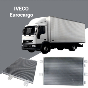 504022659 AC Condenser for IVECO Eurocargo 2000-2009; Heavy-duty truck HVAC cooling part; Wholesale supply stock.