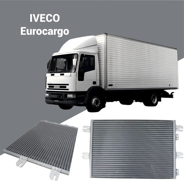504022659 AC Condenser for IVECO Eurocargo 2000-2009; Heavy-duty truck HVAC cooling part; Wholesale supply stock.