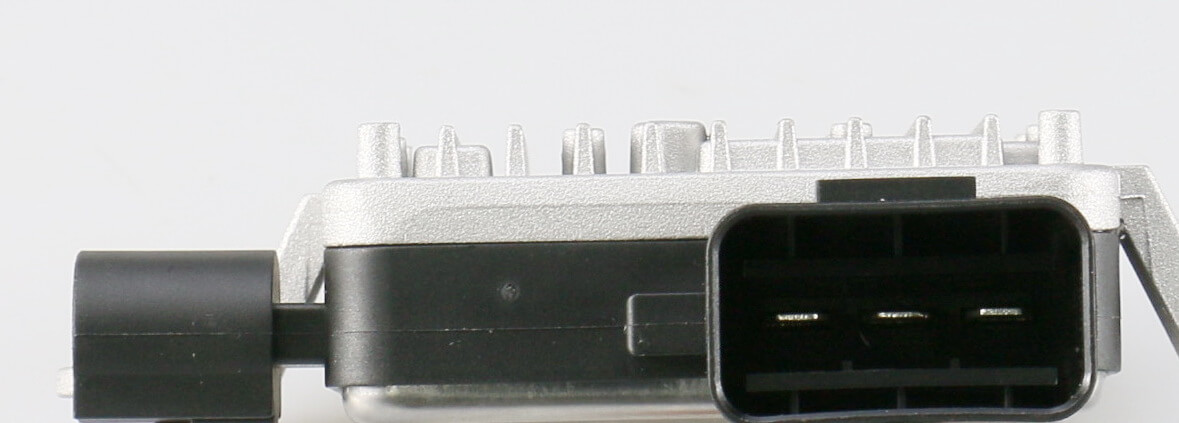 25385F3000 Radiator Fan Controller Module connector detail; Direct replacement for Elantra Turbo; Bulk supply.