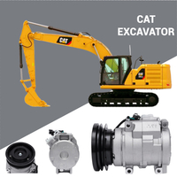 10S17C AC Compressor for Excavator Caterpillar 320C/320D, 1761895