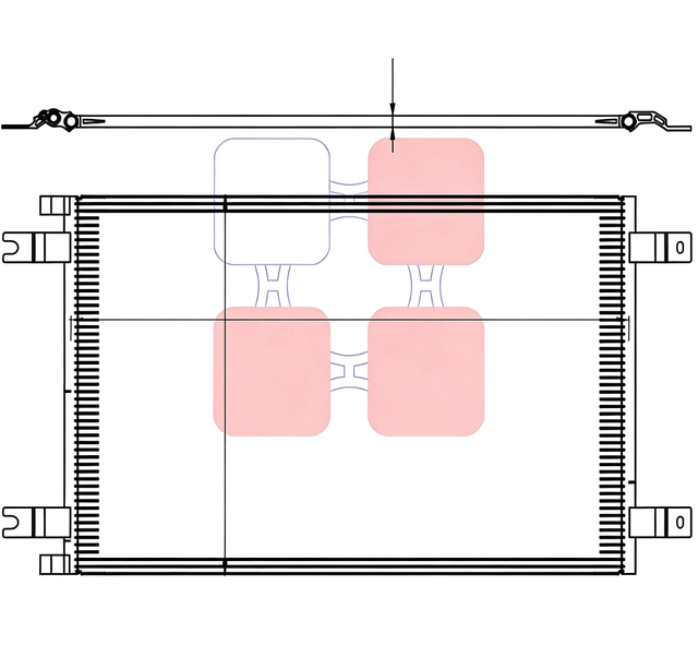 Heavy Duty Truck AC Condenser Replacement Part 2433657 - Bulk Order for Wholesalers