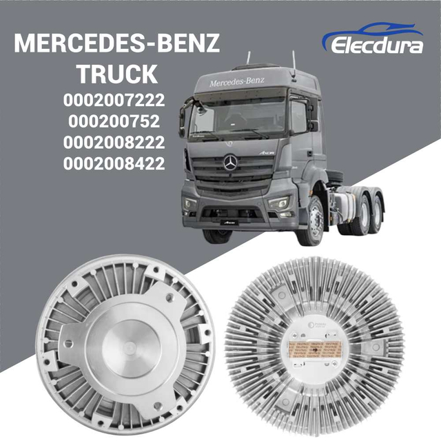 Mechanical Fan Clutch 0002007222 and 0002008222 for Mercedes-Benz Heavy Duty Trucks