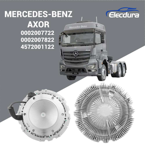 0002007722 Clockwise rotation electronic fan clutch with multi-pin connector for Mercedes-Benz Axor 2544 and 2644 engines