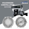 Clockwise rotation electronic fan clutch 2U2121302A with multi pin connector for Volkswagen Constellation 24.280 and 17.280 diesel engines