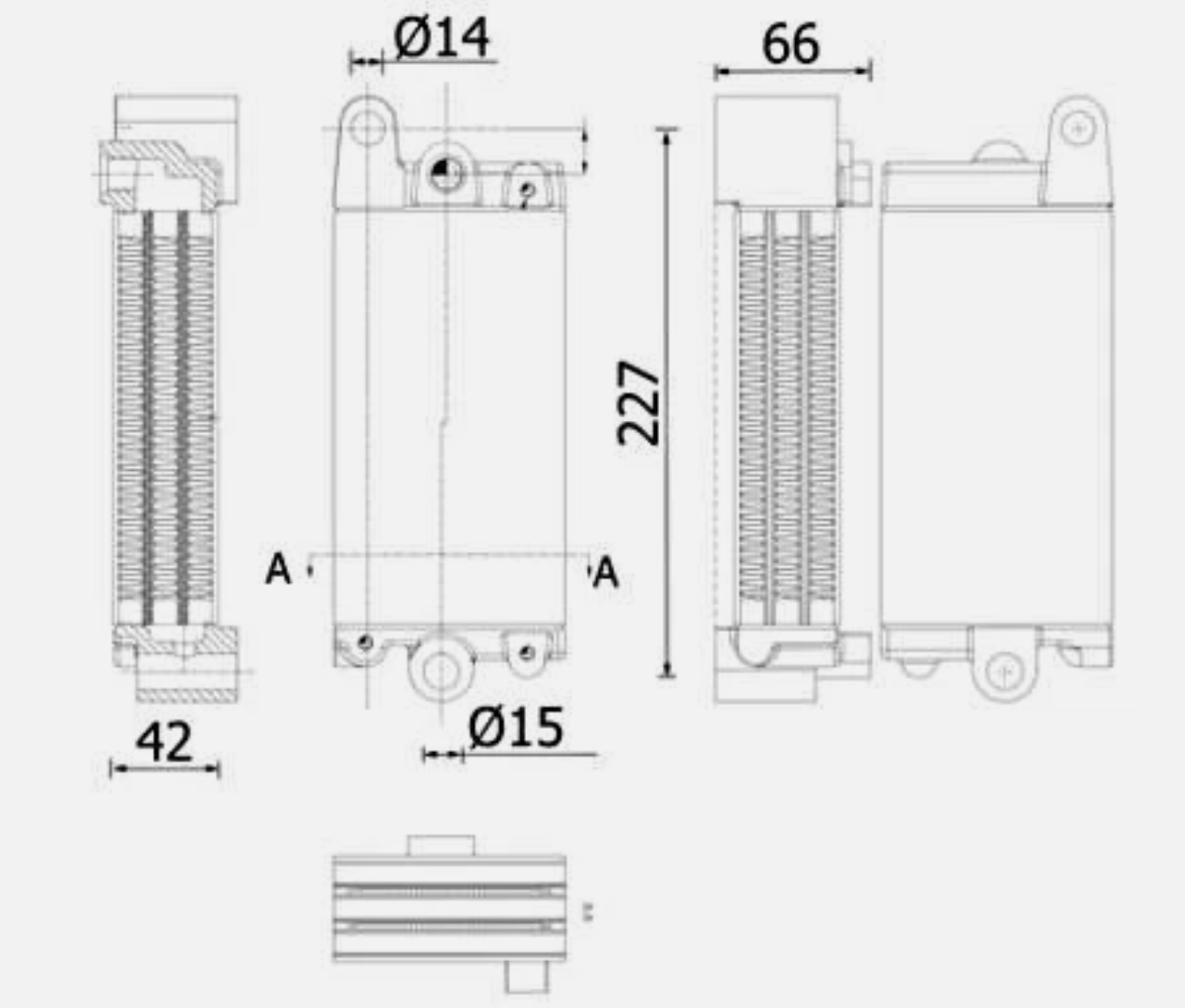 High performance 02234258 oil cooler for Deutz F2L511 diesel engine factory direct wholesale
