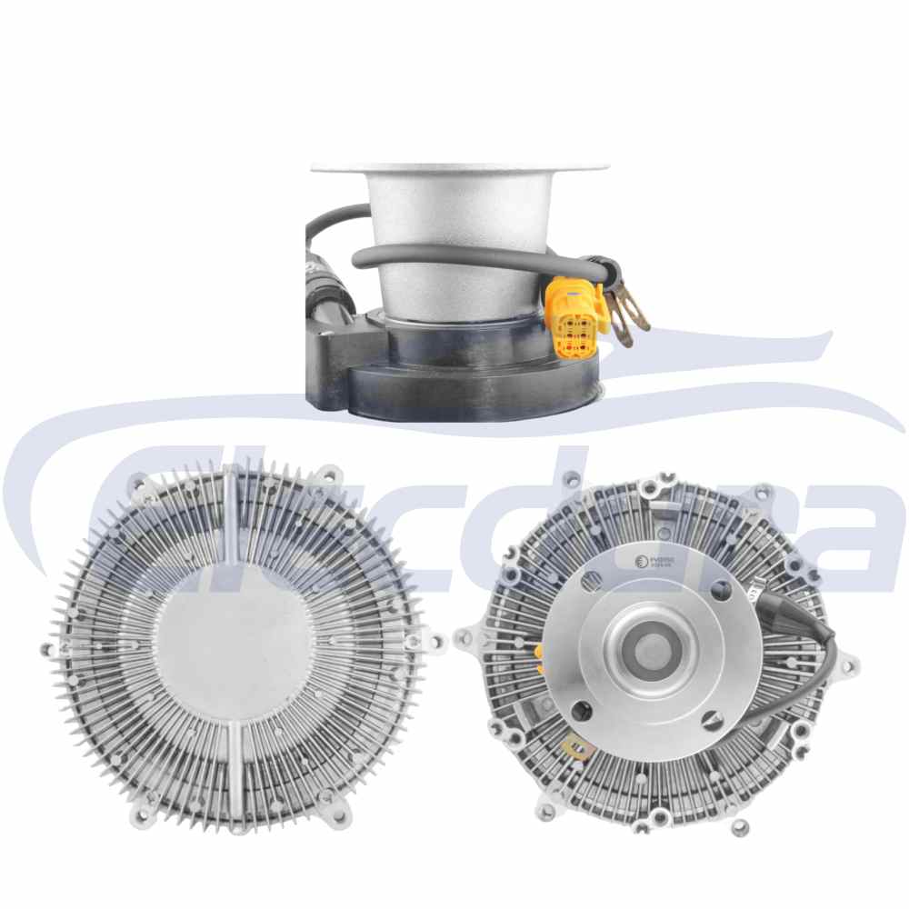 Precision managed viscous fan drive 2U2121302A for VW Constellation 31.280 and 26.280 trucks featuring ECU controlled thermal regulation