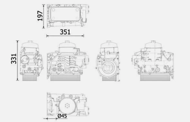 Precision 04905483 Oil Cooler Box for Deutz Volvo TCD4L2013 – efficient heat exchanger for heavy-duty use.