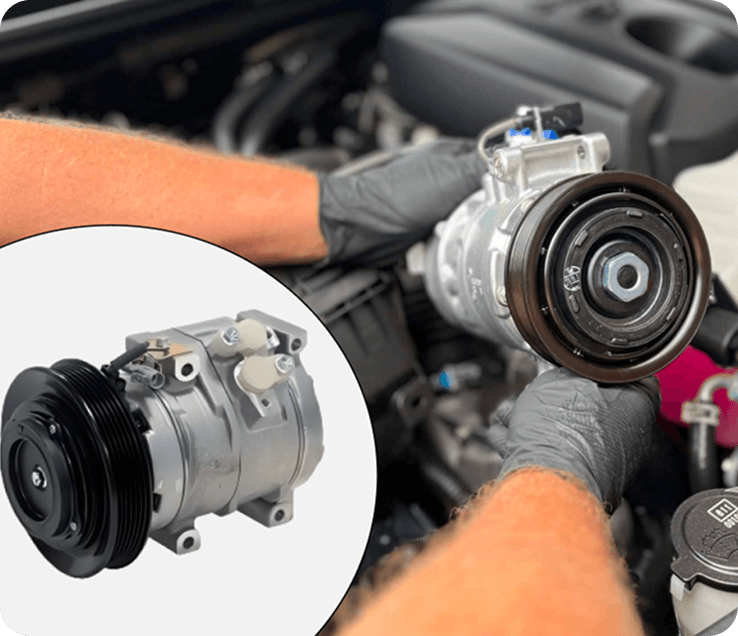 Automotive AC compressor for vehicle air conditioning systems