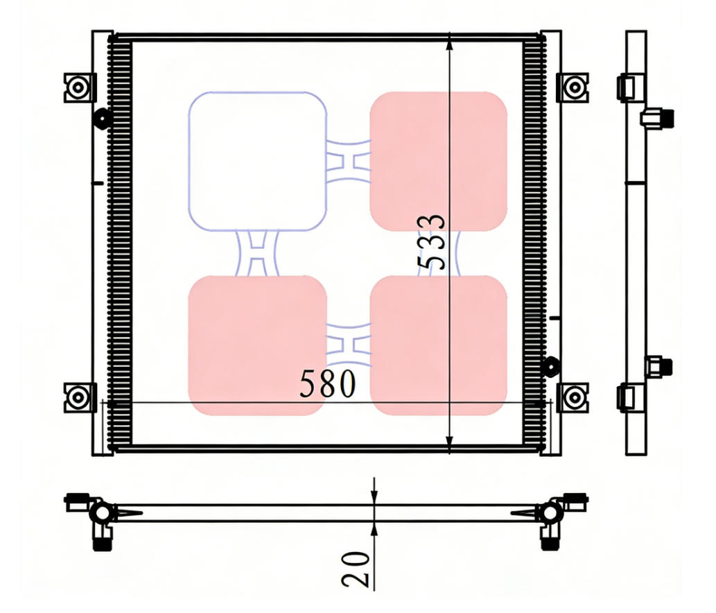 290-2789 AC Condenser Factory Drawing