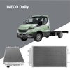 5801255825 AC Condenser for IVECO Daily 2014-Up; OE-quality truck cooling component; Wholesale supply for B2B importers.