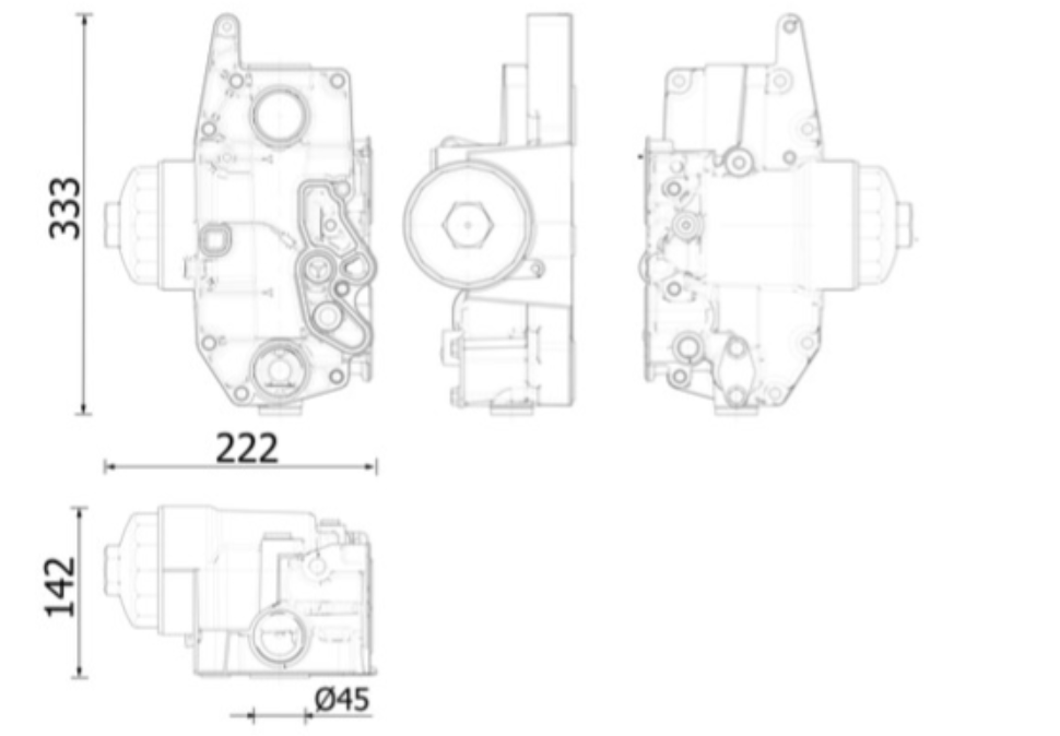 High quality Deutz oil cooler assembly TCD2012L06 BF6M2012 TCD4L2012 OEM replacement wholesale