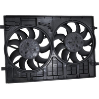 Radiator Cooling Fan Assembly Fits Volkswagen Atlas 2018-2023, 3QF121207 Brushless Electric Fan