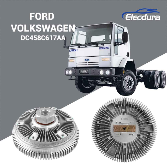 DC458C617AA mechanical fan clutch OEM replacement for Ford Cargo and VW Constellation trucks wholesale supply from factory manufacturer