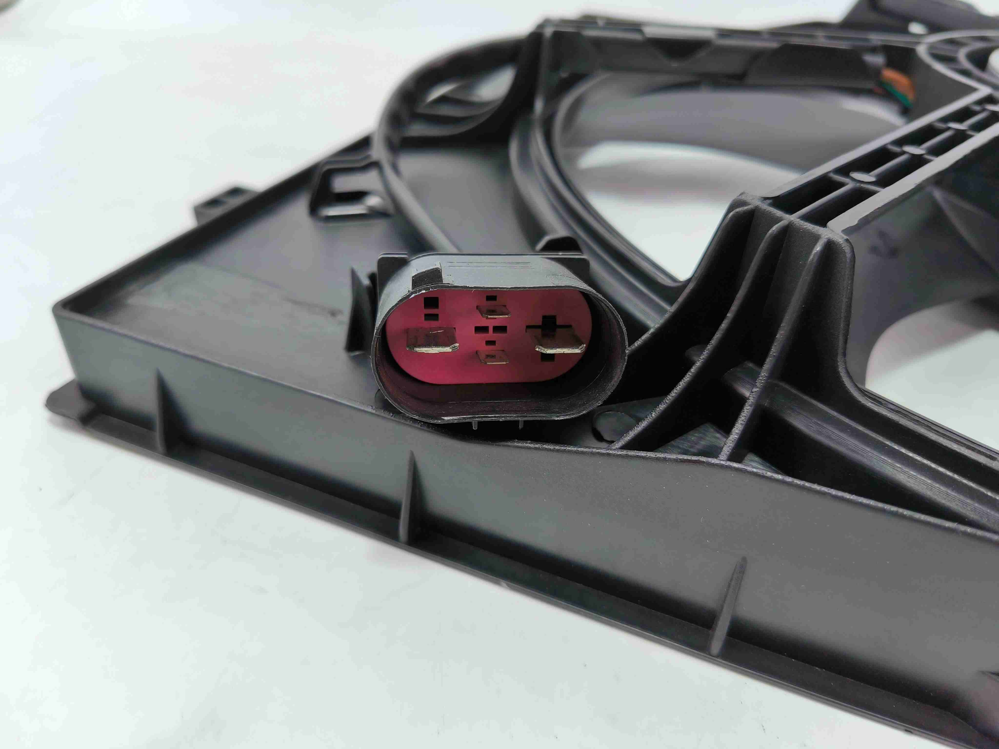 VW Golf MK7 5Q0121203DE Brushless Fan; Direct Replacement with 4-Pin Plug; Export Stock.