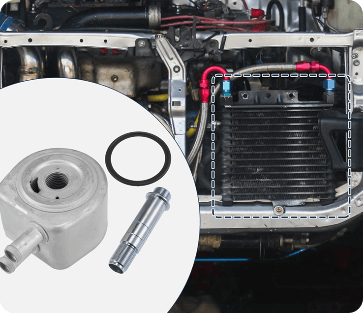 Engine oil cooler for improved thermal management