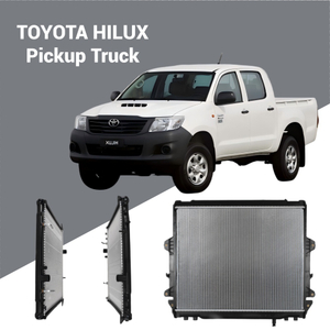 16400-0L180 Brazed Radiator for Toyota Hilux 2006-2015 2.5L 3.0L; OE-quality cooling part for wholesale.