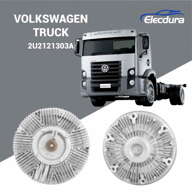 Mechanical Fan Clutch 2U2121303A for Volkswagen Worker 15.190 and Constellation 17.230 Trucks
