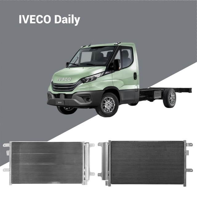 504084147 AC Condenser for IVECO Daily III IV 1999-2012; OE-quality truck cooling component; Wholesale supply for B2B importers.