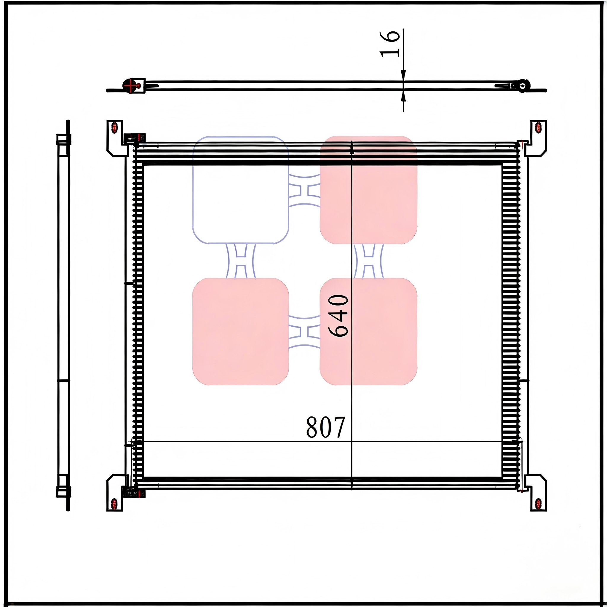 Direct-Fit 4866845008 AC Condenser for Kenworth T2000 & T800 Trucks - Heavy Duty HVAC Cooling Component Wholesale