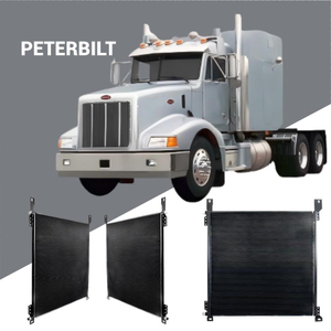 Peterbilt AC Condenser 1803809 1804015; OE cross-reference F316069; Heavy duty truck HVAC wholesale component.