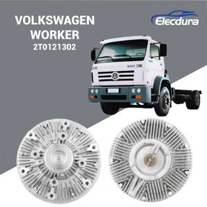 Heavy duty mechanical fan clutch assembly 2T0121302 for Volkswagen Worker 31.310 and 18.310 trucks with Cummins 6CT 8.3L engines