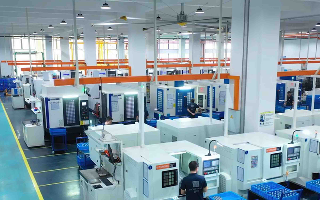 Main production line of AC compressors