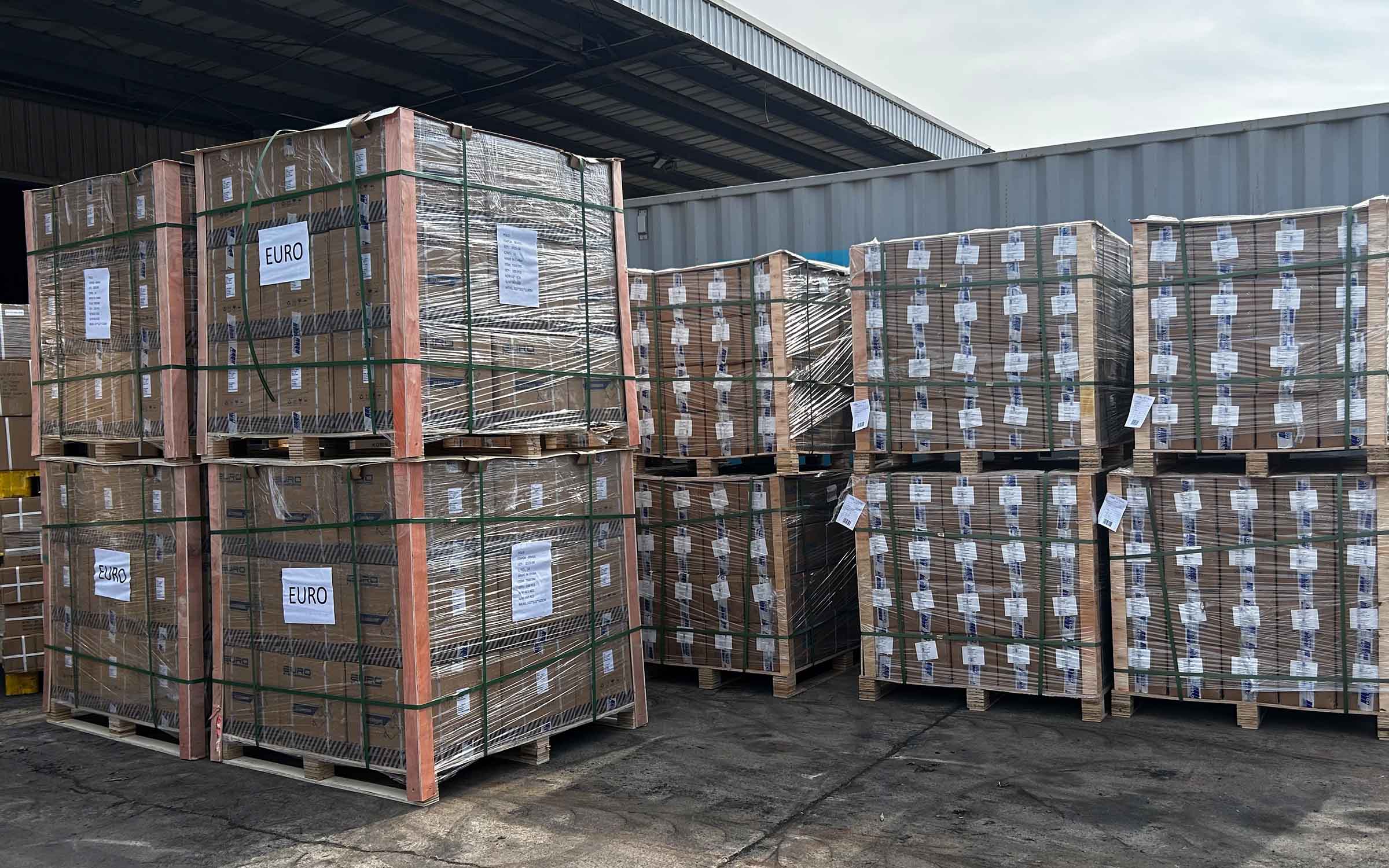 Shipment of AC compressors to Brazil customer