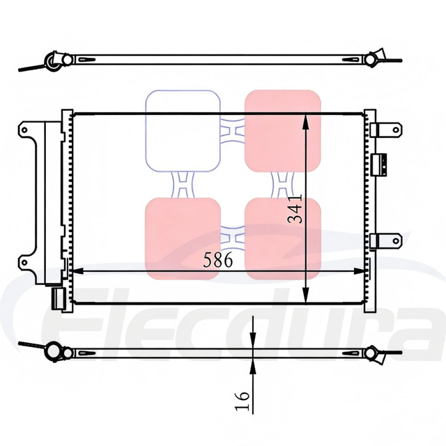 Wholesale 504084147 Condenser for IVECO Daily; Premium replacement for Denso DCN12003; Factory-direct stock for distribution.