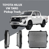 1640004010 Brazed Radiator for Toyota Hilux 1993-2001 2.8L 2.3L; Premium OE quality for B2B wholesale supply.