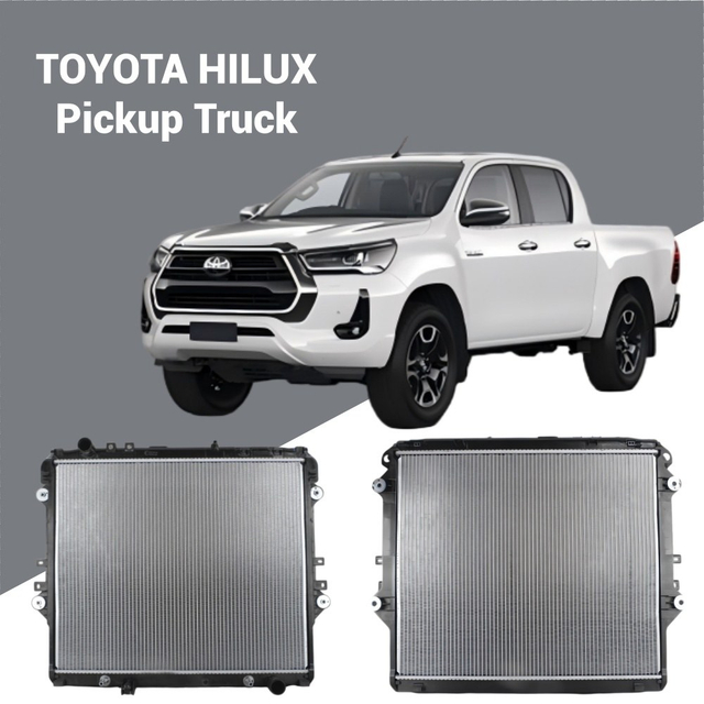 164000L431 Brazed Radiator for Toyota Hilux 2.8L 2016-2019; High-performance engine cooling for wholesale supply.