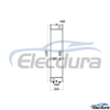 203-03-12221 KOMATSU PC120-8/130-8 Radiator
