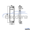 281-3625 Caterpillar E312D Old Version Water Tank Radiator Core