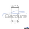 4668185 Hitachi ZX70-3 Water Tank Radiator