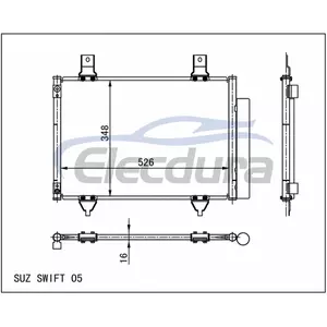 95310-62J00 Suzuki Swift 2005+ Condensator A/C