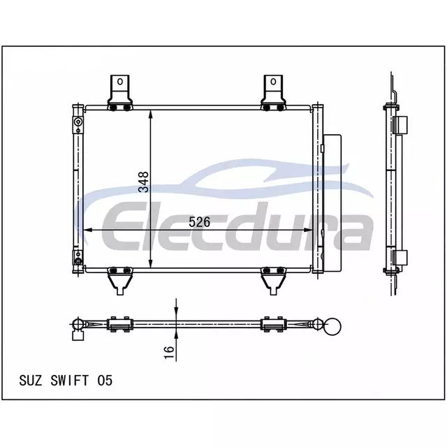 95310-62J00 Suzuki Swift 2005+ A/C kondensator