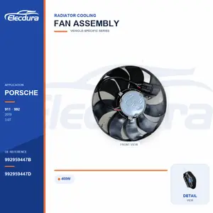 Radiator Cooling Fan for Porsche 992 / 911 400W 992959447B Bulk Supply
