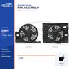 Radiator Cooling Fan Assembly for BMW E65 / E66 400W 64546921379 Bulk Supply
