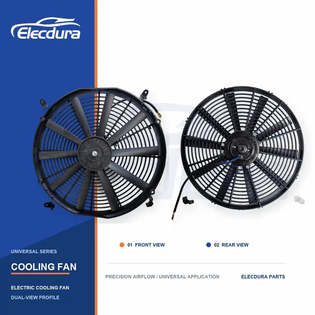 Kipas Pendingin Radiator Universal 16 Inci Pisau Lurus 160W Grosir