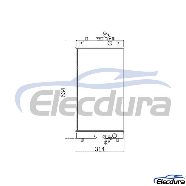 4715445 Hitachi ZX48 Water Tank Radiator