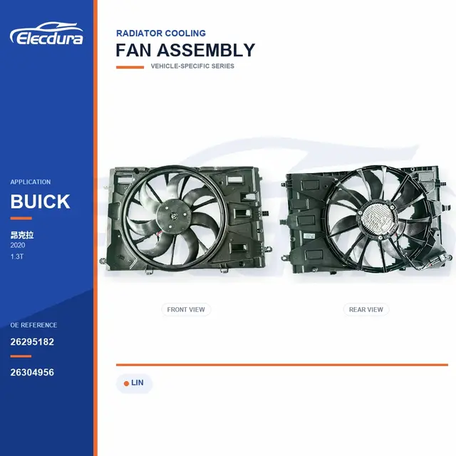 Radiator Cooling Fan Assembly for Buick Encore 26295182 Bulk Supply