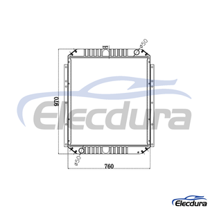 YN05P00010S001 KOBELCO SK200-5 Radiator