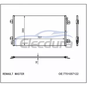 7701057122 Renault Master 2003-2010 A/C Condenser