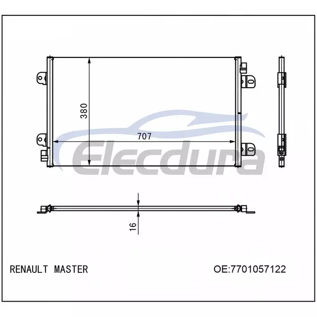 7701057122 Renault Master 2003-2010 A/C Condenser