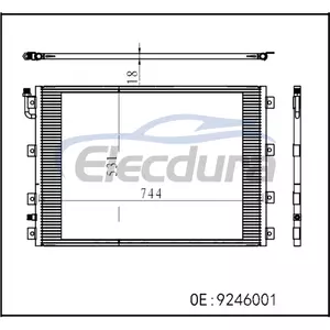 K122125 Kenworth T400 1995-2007 A/C Condenser