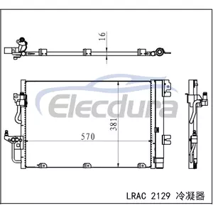 1850096 Opel Astra G 1998+ A/C Condenser