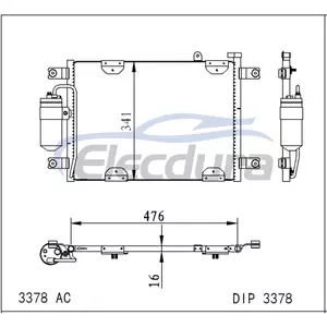 9531065D00 Suzuki Grand Vitara 2000-2019 Condensator A/C