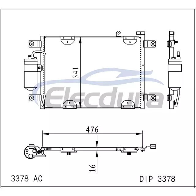 9531065D00 Suzuki Grand Vitara 2000-2019 A/C kondensator