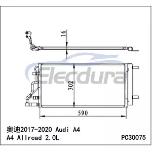 97606-F2200 Hyundai Elantra 2017-2018 A/C Condenser Assembly