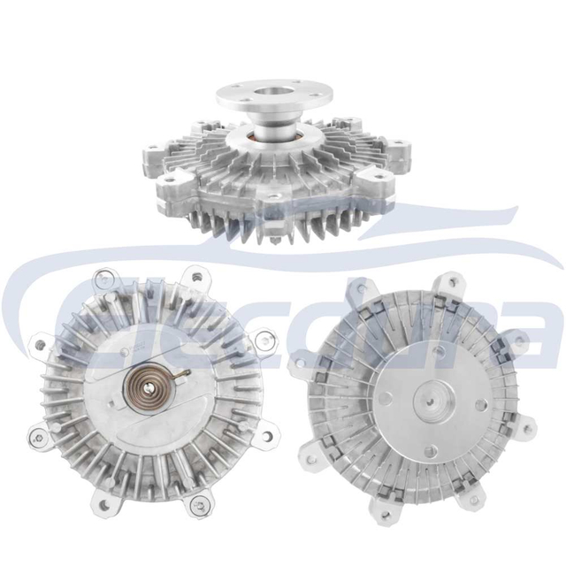 252374A100 Precision mechanical viscous clutch featuring a sensitive bimetal coil and heavy duty aluminum housing for 16V engines